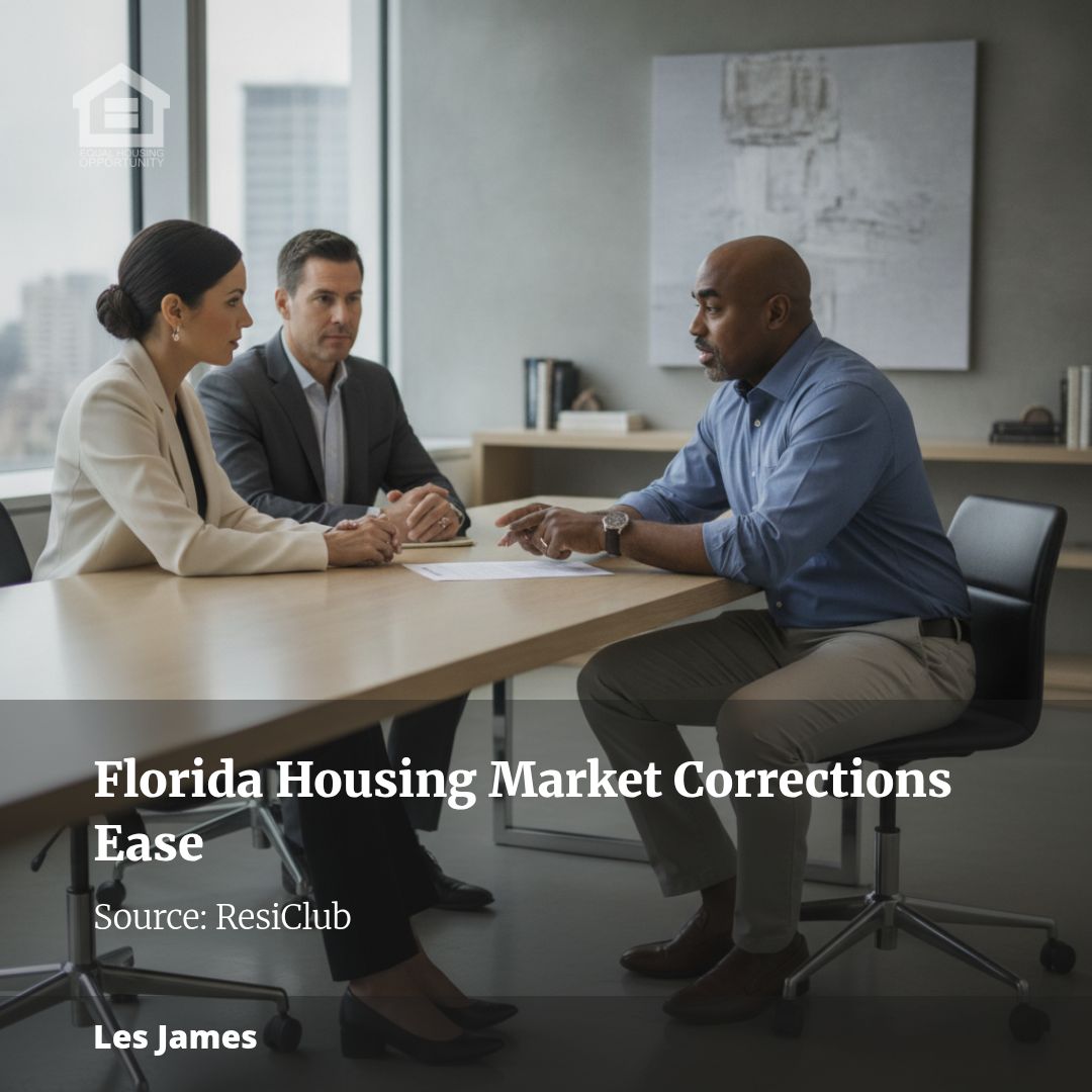 Florida’s housing market corrections continue to lose intensity—see the data across the state