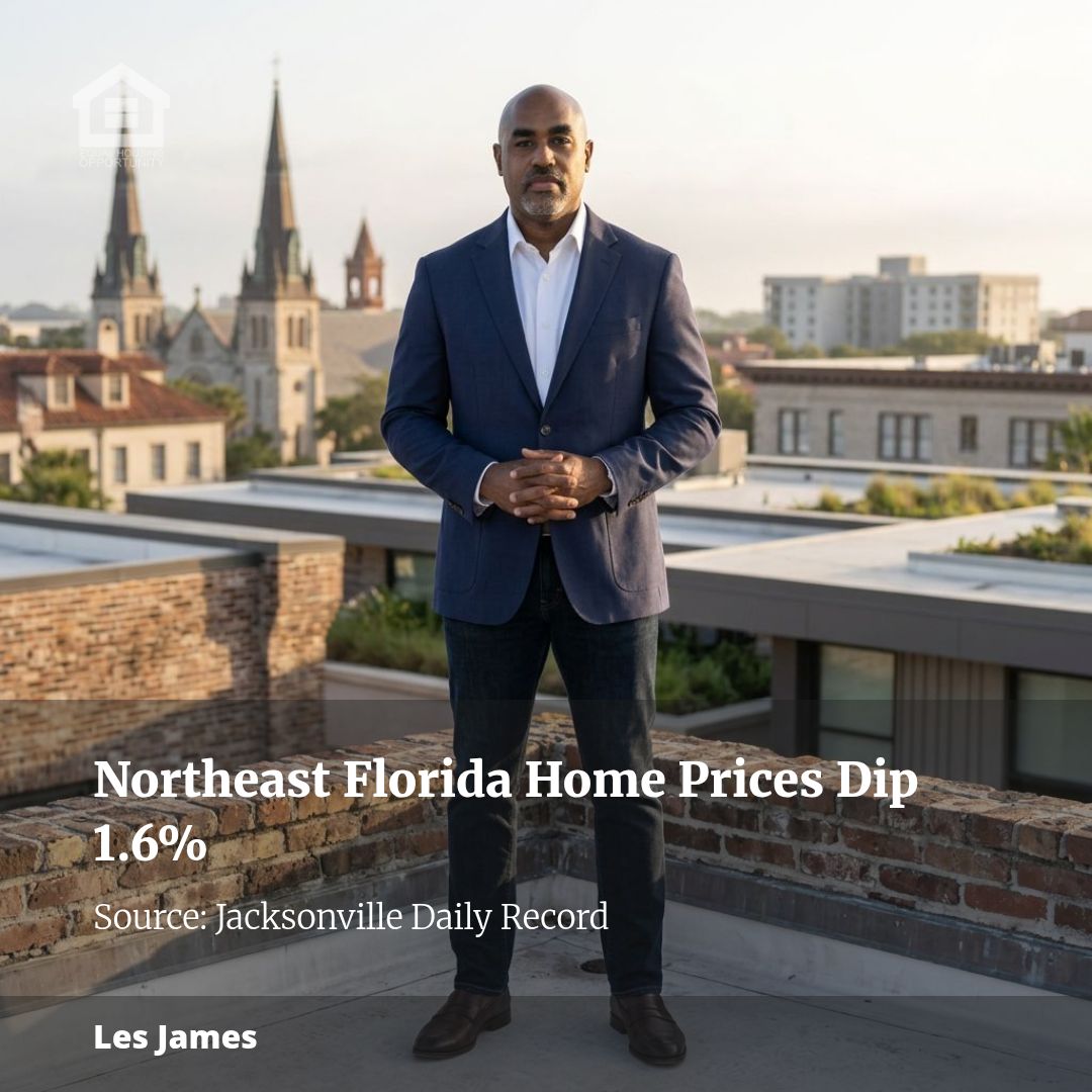 Northeast Florida Homebuyers Benefit from 1.6% Price Dip