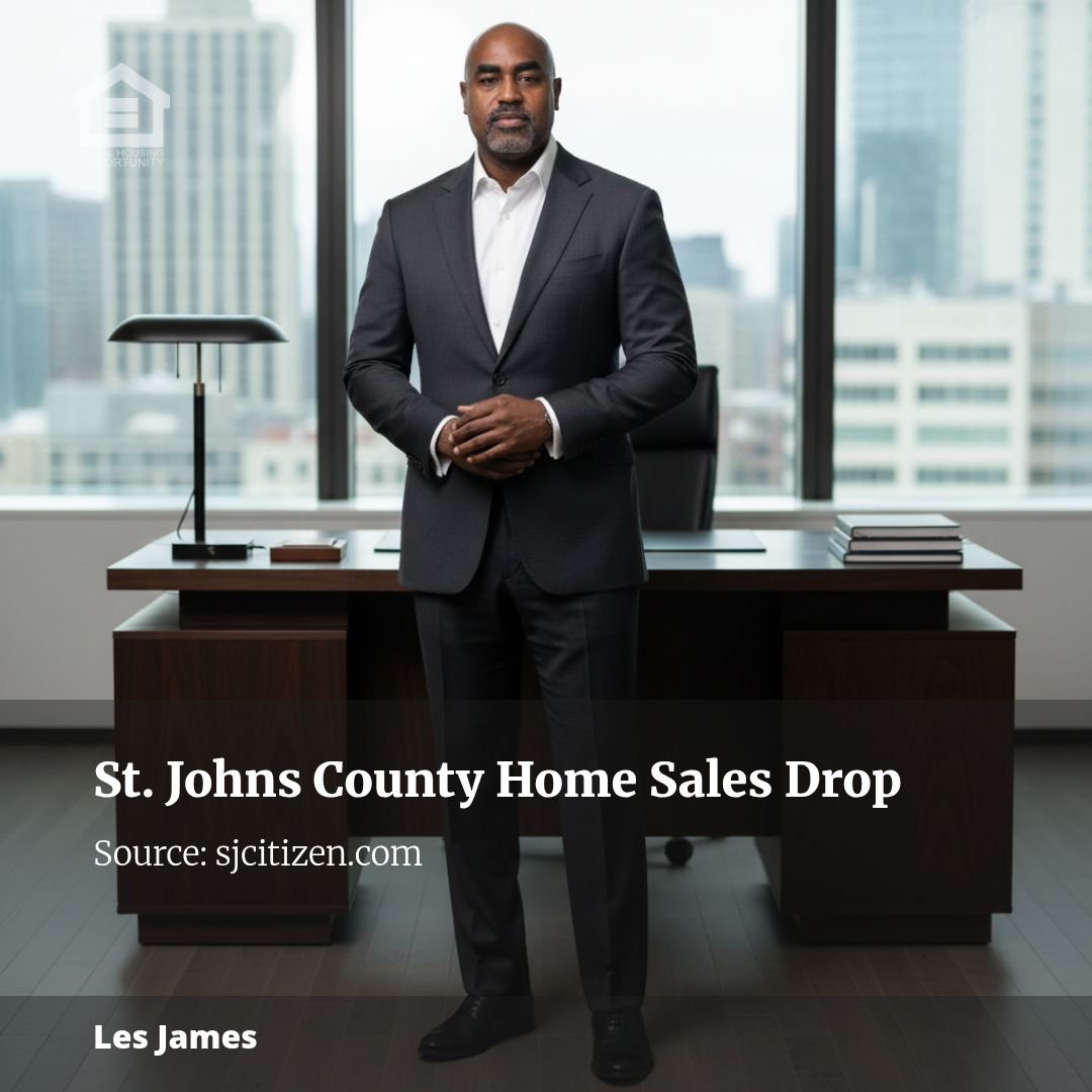 St. Johns County Home Sales Fall 20%, but Median Price Rises